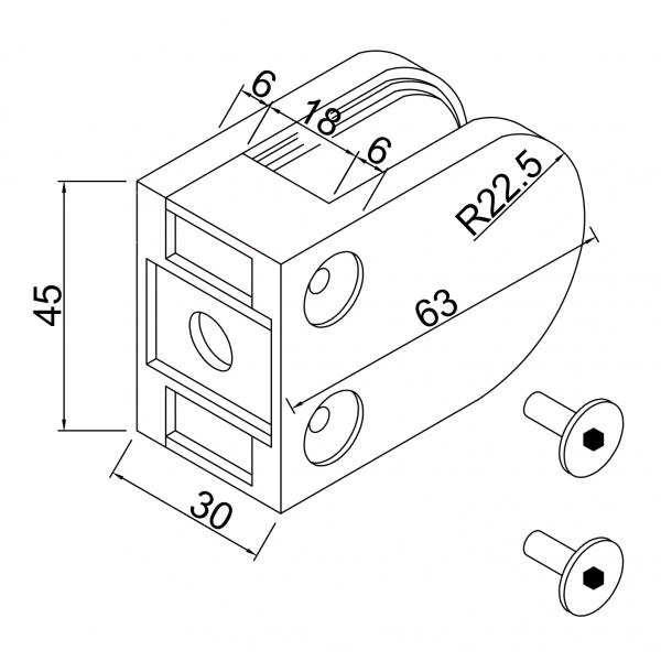 Glass Clamps And Supports