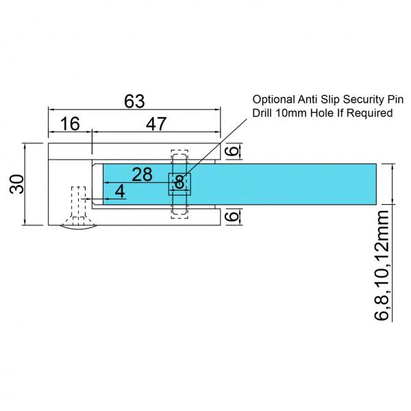 Glass Clamps And Supports
