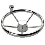 Ruostumattomasta teräksestä valmistettu ohjauspyörä